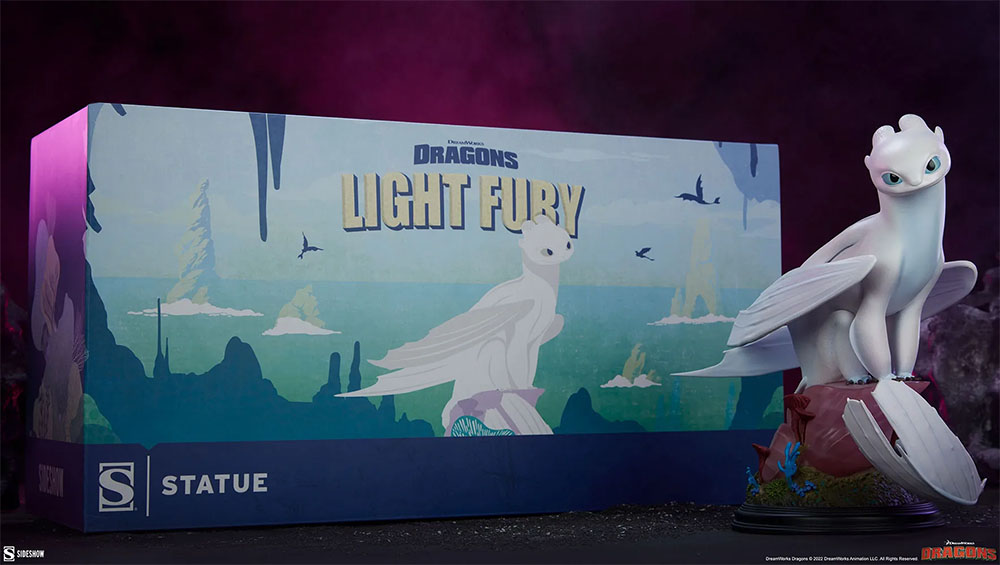 Sideshow How to Train Your Dragon Hidden World Light Fury Statue